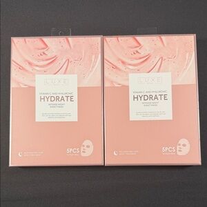 LUXE Beauty Vitamin C and Hyaluronic Hydrate Intense Night Sheet Masks-10 masks!
